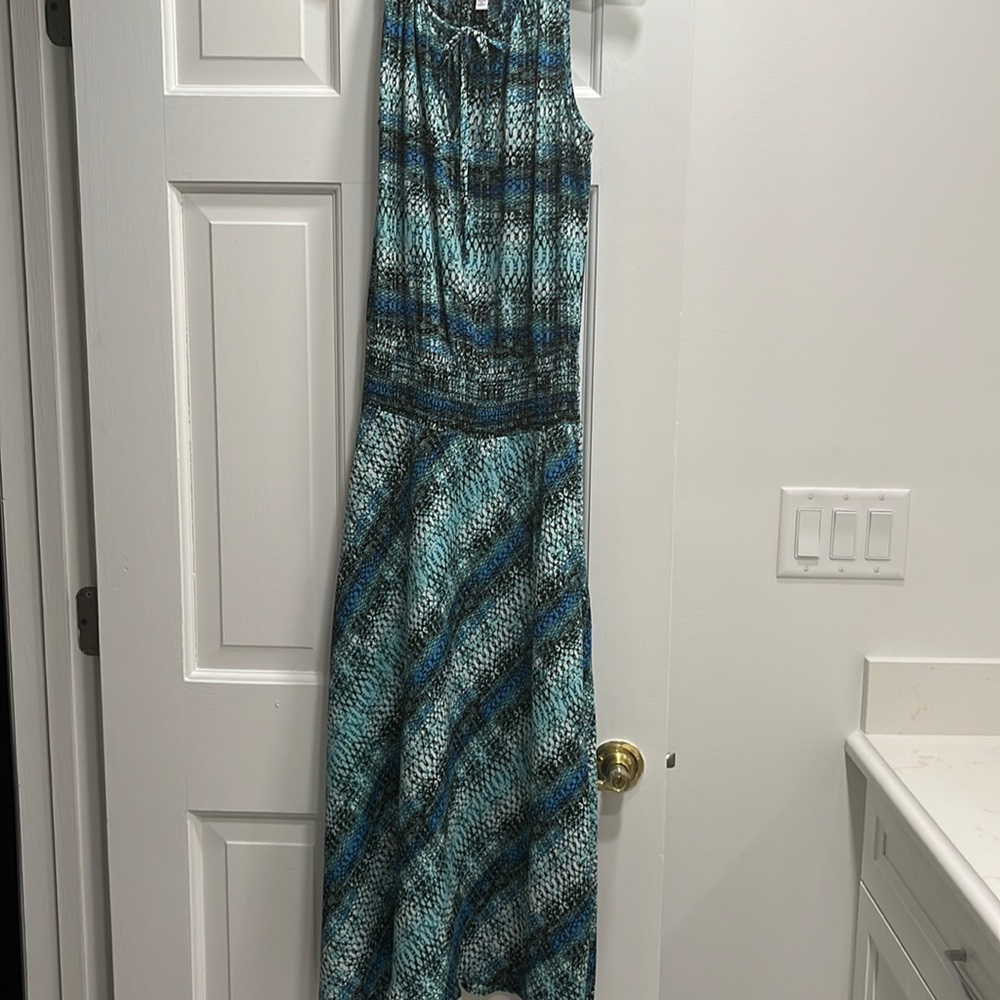 Pretty blue prints.  Worn once